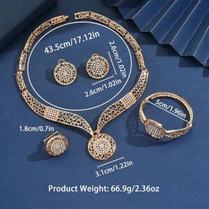 Shining Diva Fashion Bracelet Ring Earrings Combo Necklace Jewellery Set for Women