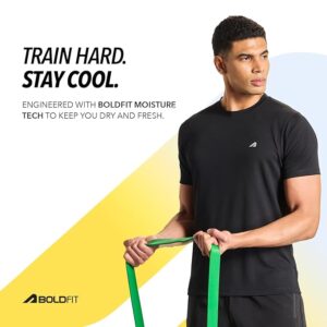 Boldfit Tshirt for Man Regular fit Gym t Shirts for Men Workout Active wear t Shirt for Man Running Mens t-Shirts Running Tshirt for Men Workout Gym wear Mens