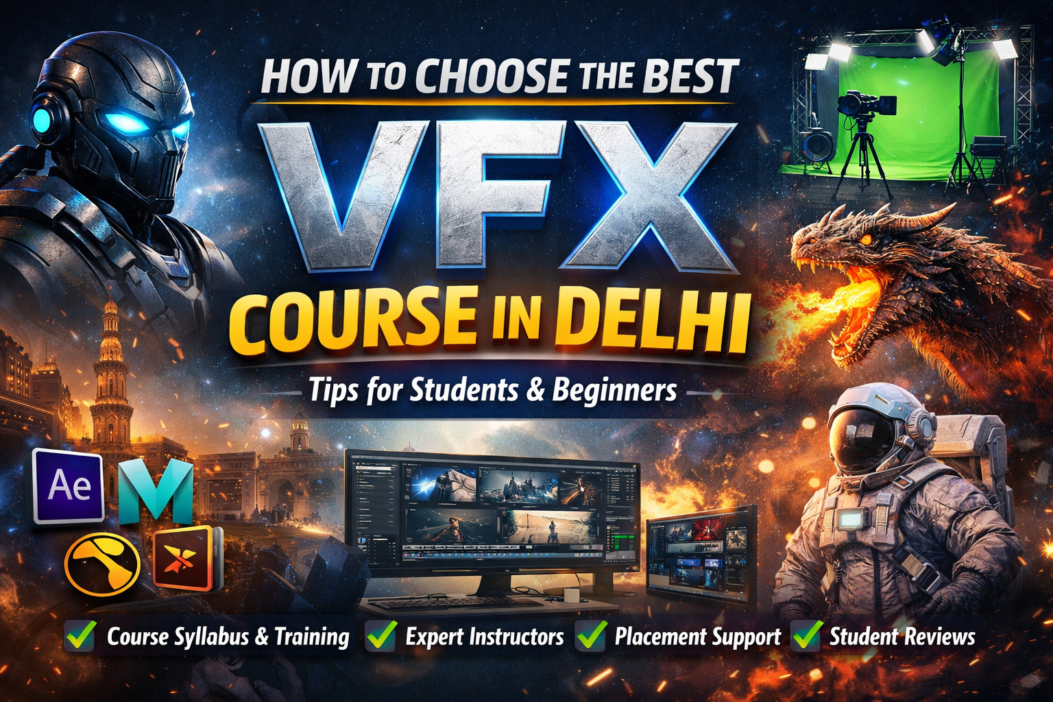 Read more about the article How to Choose the Best VFX Course in Delhi – Complete Guide for Students (2026)