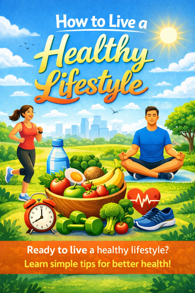 Learn how to live a healthy lifestyle with simple daily habits.