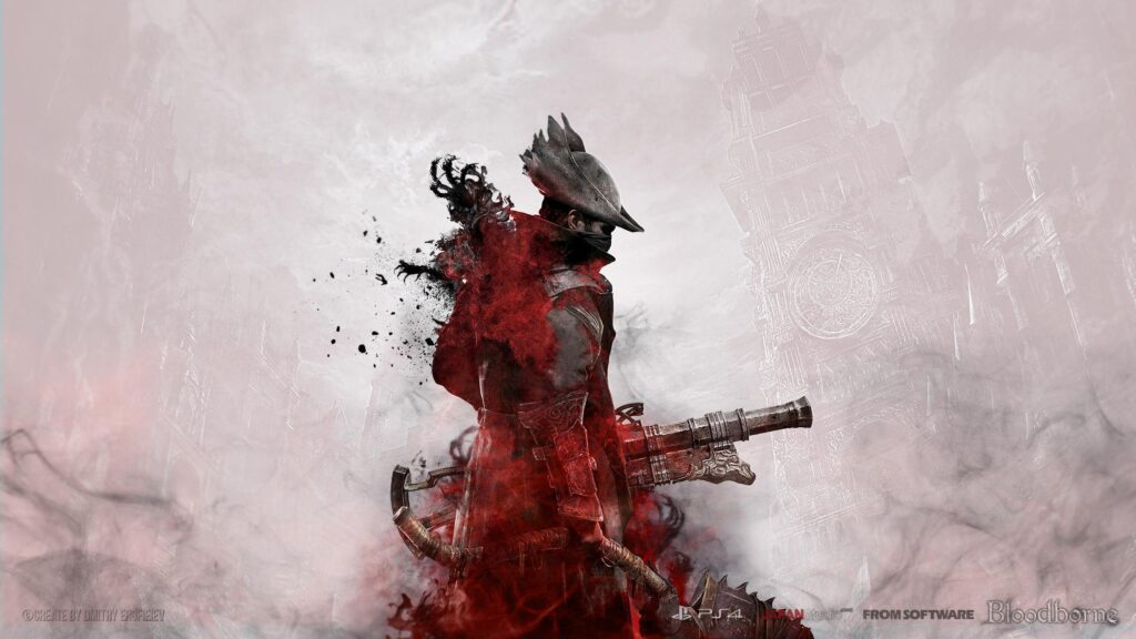 Bloodborne dark gothic game scene PlayStation horror game