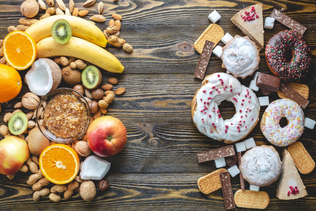 choosing fruits instead of sweets