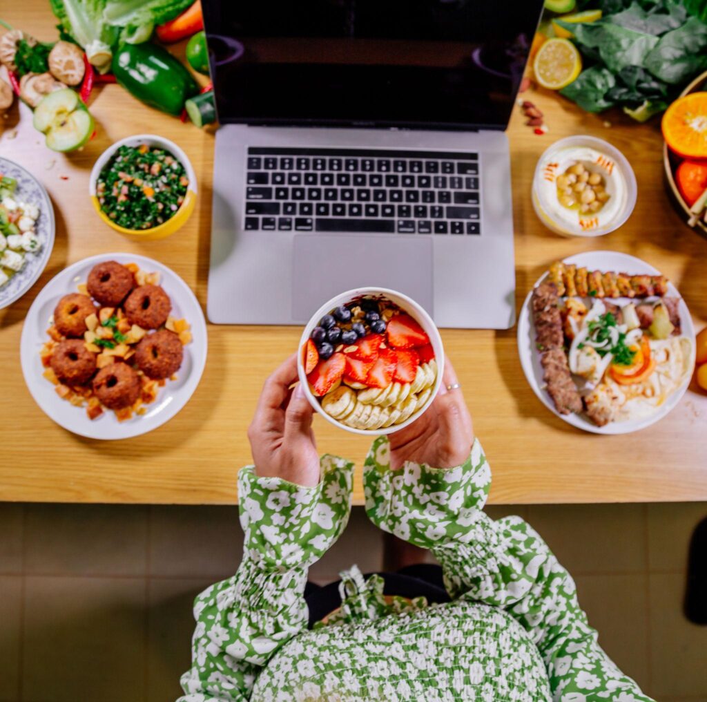 Healthy food improving focus and mental clarity