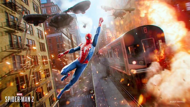 Best PlayStation games of all time Spider-Man 2 gameplay scene